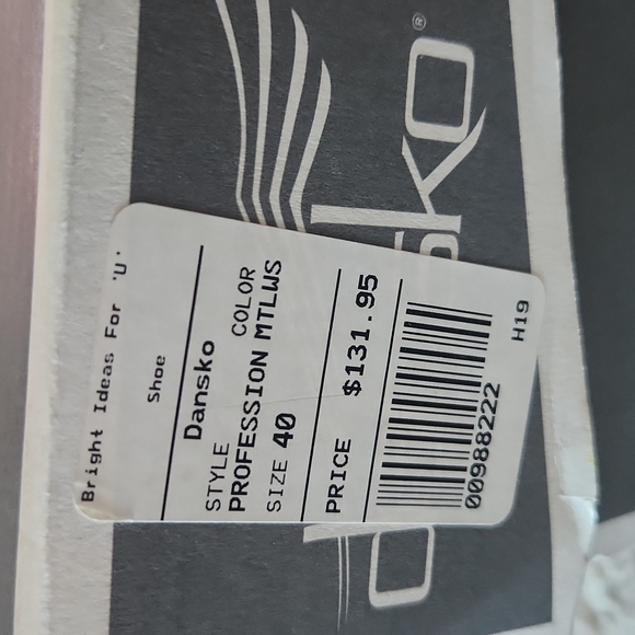 NWT!  Dansko Metallic clogs mules - Picture 3 of 10